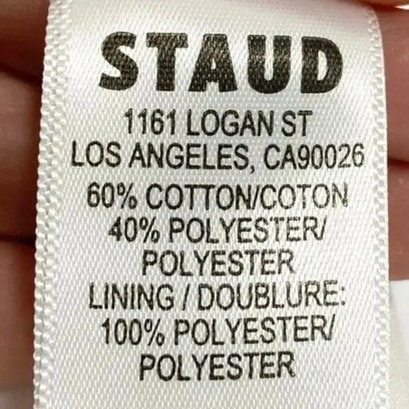 Staud Landscape Mini Dress In White 4 NWT - Picture 8 of 8